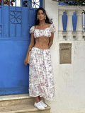 Znbbw Skirt Set Dress Summer Women Beach Holiday Sexy Cotton Matching Set Outfits Spring White 2 Pcs Vestidos Female Set 2024