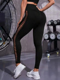 Znbbw Hollow Black Seamless Leggings Women Fitness Leggings Gym Yoga Pants High Waist Yoga Pants Sports Female Clothing