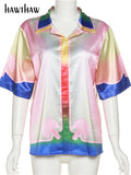Znbbw Women Fashion Short Sleeve Streetwear T Shirt Tops Blouses 2023 Summer Clothes Wholesale Items For Business