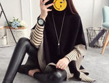 Znbbw Women Pullover Female Sweater Fashion Autumn Winter Shawl Warm Casual Loose Knitted Tops