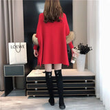 Znbbw Shirt Half High Collar Pullover Sweater Knitwear Spring, Autumn and Winter Loose Oversized Pullover Cape Pullover Sweater