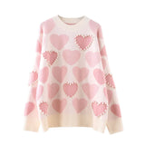 Znbbw sweet preppy style sweater autumn winter clothes women fashion new pullovers knitted o-neck beading ladies tops loose