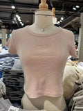 Znbbw White Cotton Slim T-shirts Casual Summer Round Neck Cute Short Sleeve Tees Femme Harajuku Solid Basic T Shirt Tops 2024