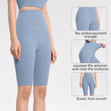 Znbbw Five Point Leggings Women Cycling Shorts Hip Lift Yoga Shorts Pants Nude Fabric Gym Run Fitness Pants Tight Riding Shorts