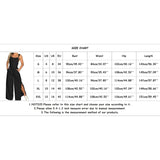 Znbbw Women's Summer Fashion Sleeveless Jumpsuits Elegant Twisted Knot Cotton Linen Wide Leg Pant Rompers Loose Womens Jumpsuit