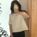 Znbbw Patchwork Blusas Mujer Small Fragrance Shirts Blouses Puff Short Sleeve Camisas Spring Summer Tops Loose Casual Ropa