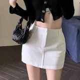 Znbbw Fashion Sexy Mini Skirt Women Korean Letters Embroidery Slim Skirts Y2K High Waist Female Pocket A Line Skirt Summer New