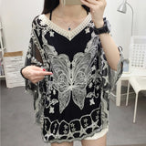 Znbbw Lace White Shirt Woman Summer 2023 Flare Sleeve Elegant Blouse Women Blusas Casual O-neck Tops Female Clothing 25897