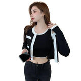 Znbbw Sweaters for Women Crewneck Women's Top Loose Outerwear Knitted T-shirt