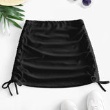 Znbbw Bikini Skirt Swimwears Black Bottoms Swimwear Beach Mini Skirts Womens Cinched Tankinis Girls Board Shorts for Swimming