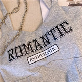 Znbbw Streetwear Women Sexy Camis American Style Casual Letter Print Crop Tops Summer Fashion Female Party Tanks New