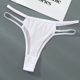 Znbbw Womens Sexy String Panties Underwear Double Bandage Panties Soft Hipster Panty Ladies Sexy Briefs Athletic Underwear Women