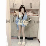 Znbbw Kawaii Knitted Three Piece Set Women Bow Warm Sweater Mini Skirt Suit Female Casual Korean Fashion Y2k Sweet Set 2024