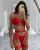 Znbbw Fine Lingerie Sexy Fancy Underwear 5-Piece Delicate Luxury Erotic Sets With Chain Bra And Panty Set Garters Intimate 912