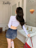 znbbw Summer Japan Style Long Sleeve White Shirt Women top with ties JK Button Up Cotton Crop Tops Female Sexy Blouse Clothing