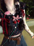 Znbbw Sweet Y2k T Shirts Puff Sleeve Bow Decoration Design Crop Tops Summer Female Slim 2000s Dopamine Girl Clothes Tees