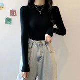 Znbbw Turtleneck Sweater Winter Pullover Knitted Basic Top Elastic Fall Slim Ladies Jumper Casual Long Sleeve Female Sweater
