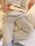 Znbbw Striped Drawstring Sport Pants Women Autumn Cotton Casual High Waist Wide Leg Pants Female Streetwear Loose Trousers Y2k