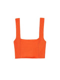 Znbbw TRAF 2023 Fashion Thin Knitted Women 2 Piece Sets Summer Sleeveless Backless Slim Crop Top Female Midi Skirt Suits