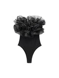 Znbbw TRAF Sexy Bodysuits Women Slash Neck Romper Jumpsuit Women Summer Elegant High Waist Playsuits Beach Overall Holiday Top