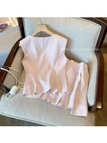 znbbw Summer Casual Preppy Style Pink 2 Piece Set Women's Sleeveless Vest Crop Top + Pleated Skirt Two Piece Skirt Set Outfits