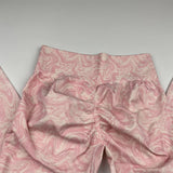 Znbbw Dye Seamless Leggings Gym Leggins Printed Pink Legings Sports Women Fitness High Wais Ttights Push Up Running Yoga Pants