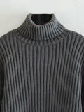 Znbbw 2023 Ladies Retro Solid Turtleneck Sweater Warm Knit Pullover Women Fashion Autumn Spring Casual Long Sleeve Sweater