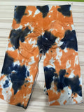 Znbbw Women Seamless Tie Dye Leggings High Waist Tight Suit Honey Peach Hip Training Yoga Pants Sports Running Fitness Leggings