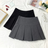 Znbbw White Women Pleated Skirts Fashion High Waist Zipper Dancing Mini Skirts Elegant Student All Match A Line Skirt Summer New