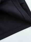 Znbbw TRAF 2023 Spring Summer Black Elegant High Waist Skirts Women Irregular Back Zipper Office Mini Skirts