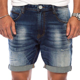 Znbbw Men's Fashion Ripped Jeans Shorts Summer Casual Denim Shorts Mens Pocket Sports Summer Bodybuilding Denim Short Pants Jeans