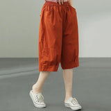 Znbbw Women Cotton Cargo Shorts Korean Fashion Streetwear Female Loose Wide Leg Pants Harajuku BF All Match Shorts Summer New