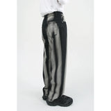 Znbbw Men's Baggy Wide Leg Jeans Unisex Vintage Washed Blue Denim Trousers High Waist Loose  Straight Male Pants Harajuku Streetwear