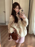 Znbbw Kawaii Knitted 2 Piece Set Women Casual Sweet Print Sweater + Plaid Skirt Suit Female Korean Fashion Vintage Cute Set New