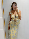 Znbbw Top Skirt Dress Set Spring Summer Slit Maxi Long Dress Suit Matching Set Boho Beach Dress Vestidos Women Clothing 2024