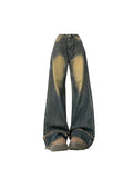 Znbbw Women's Blue Baggy Jeans Harajuku Vintage Y2k Denim Trousers Oversize High Waist Cowboy Pants 90s Aesthetic Trashy 2000s Clothes