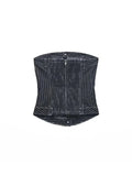 Znbbw TRAF Women Sexy Tanks Women Tops Striped Camis Sleeveless Female Tank Back With Zipper Tops