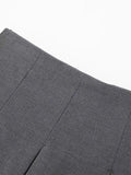 Znbbw 2023 Spring Autumn Fashion Pleated Shorts Skirt Casual Women Solid Color Simple Mini Skirt Bottom Female