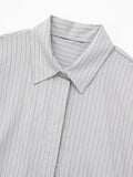 Znbbw TRAF 2023 Women 2 Pieces Sets Pocket Striped Short Shirt Tops + High Waist Unisex Style Long Pants Sets