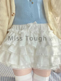 Znbbw Lolita Kawaii Short Pants Women Bow Pleated Sweet Shorts Female Korean Fashion Elegant Casual Y2k Cute Shorts 2024