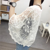 Znbbw Lace White Shirt Woman Summer 2023 Flare Sleeve Elegant Blouse Women Blusas Casual O-neck Tops Female Clothing 25897