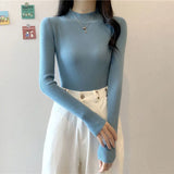 Znbbw Turtleneck Sweater Winter Pullover Knitted Basic Top Elastic Fall Slim Ladies Jumper Casual Long Sleeve Female Sweater