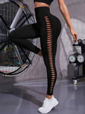 Znbbw Hollow Black Seamless Leggings Women Fitness Leggings Gym Yoga Pants High Waist Yoga Pants Sports Female Clothing