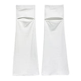 Znbbw Women Solid Color Leg Warmers Super Soft Boots Shoes Cuffs Covers Summer Thin Sunscreen Sports Boot Cover