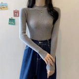 Znbbw Turtleneck Sweater Winter Pullover Knitted Basic Top Elastic Fall Slim Ladies Jumper Casual Long Sleeve Female Sweater
