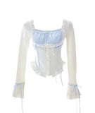 Znbbw Lolita Kawaii Two Piece Set Women Casual Lace Y2k Sweet Mini Skirt Suit Female Korean Fashion Japanese Desinger Set 2024