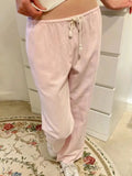 Znbbw Striped Drawstring Sport Pants Women Autumn Cotton Casual High Waist Wide Leg Pants Female Streetwear Loose Trousers Y2k