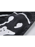 Znbbw New Spring Fashion Ins Street Hip-hop Printing Wash Jeans Loose Casual Denim Wide Leg Pants Tide Woman Long Trousers