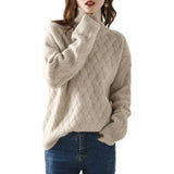 Znbbw Women Loose Sweater Winter Casual Chic Cashmere Oversize Thick Sweater Pullovers Pullover Female Long Sleeve