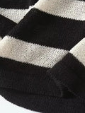 Znbbw TRAF - Sleeveless Top Sweet Striped Vest Sweater Women OuterWear Loose Women Clothing Pullover Vest